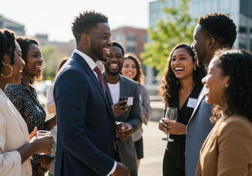 a-group-of-african-people-are-having-a-conversation-free-photo
